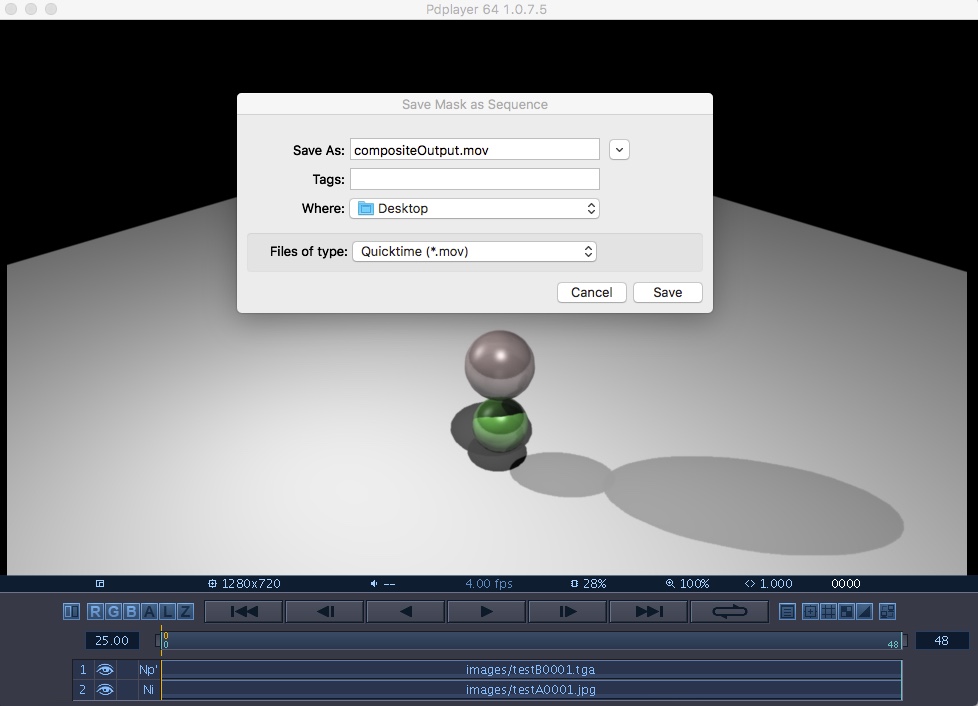 save mask as sequence