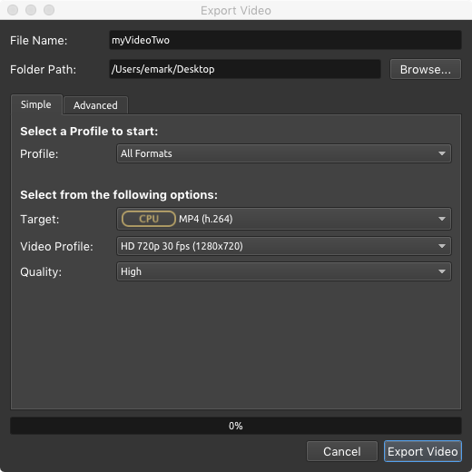 video export alternative
