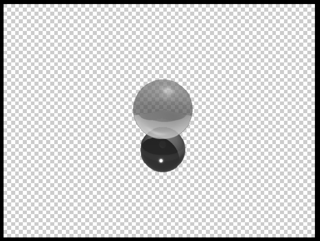 two spheres transparent background