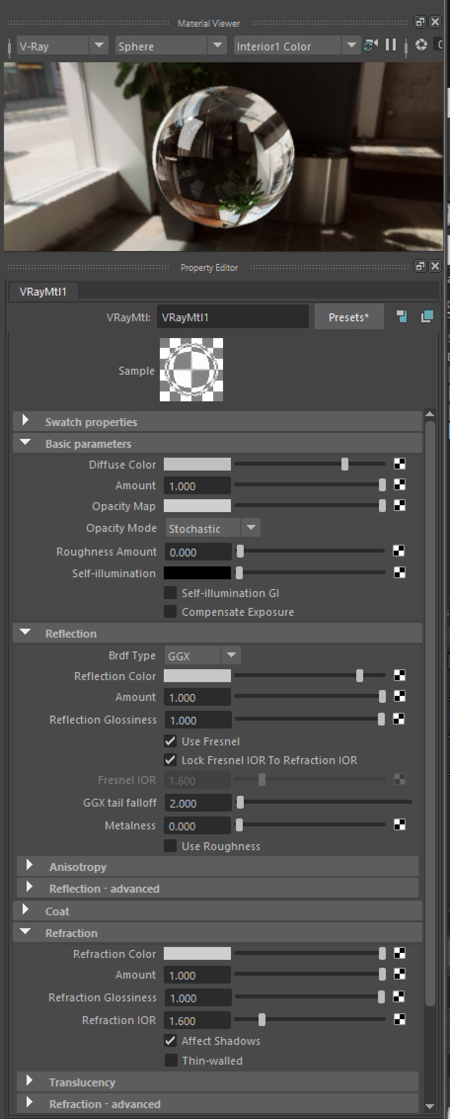 adjust vray shader prop