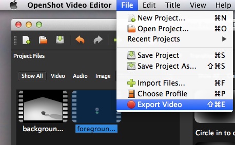 file export menu