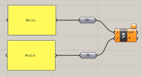 connect VB to strings