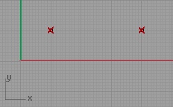center and radial points