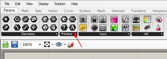 select string component from paramaters tabl