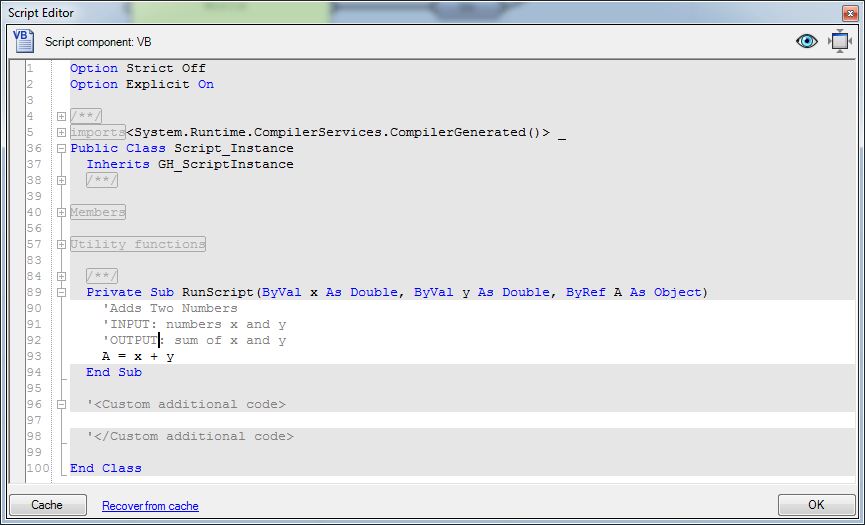 reconstructed add two numbers vb script