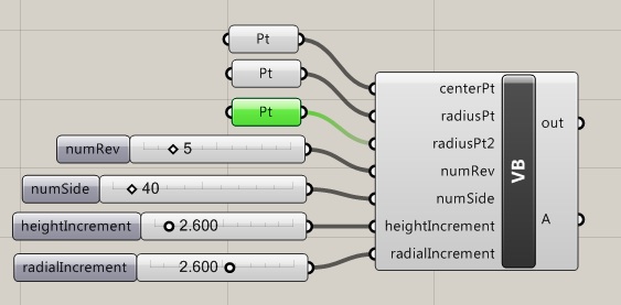 add second radial point parameter to Grasshopper