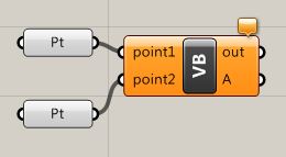 two points connected to inputs for VB script