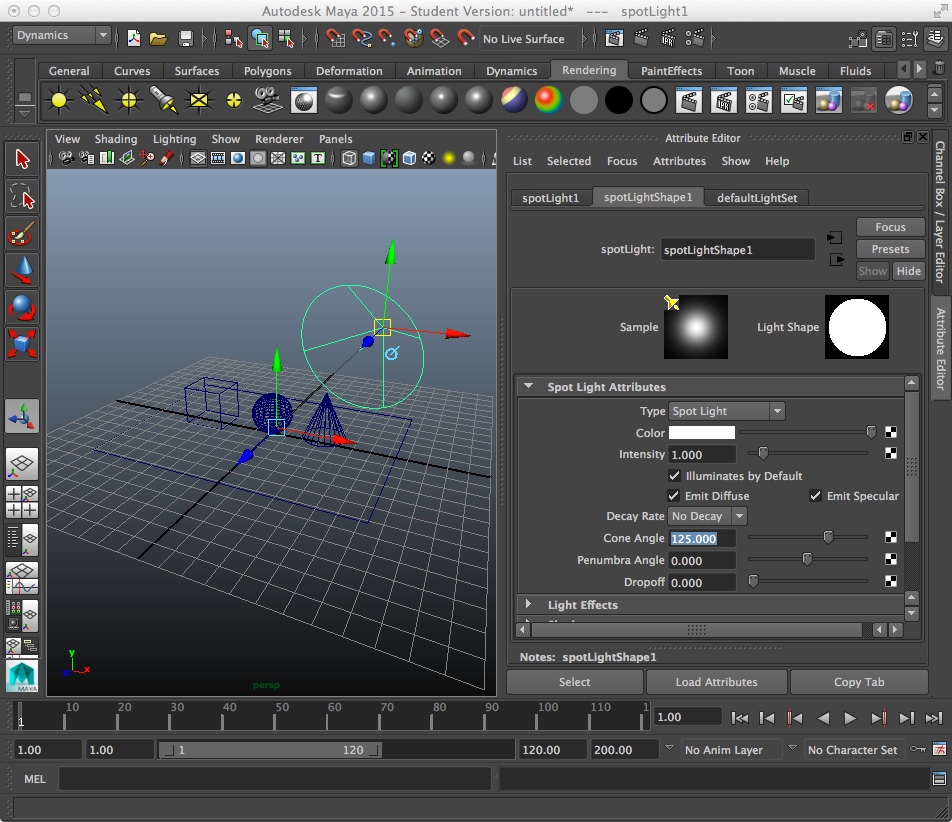 spot light added