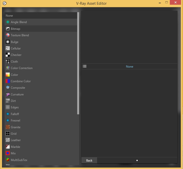 select bit map option