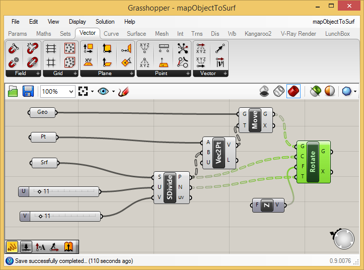 adjust to surface normals